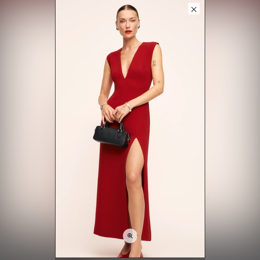 Reformation Cori Dress - Lipstick - Size 2 - NWT